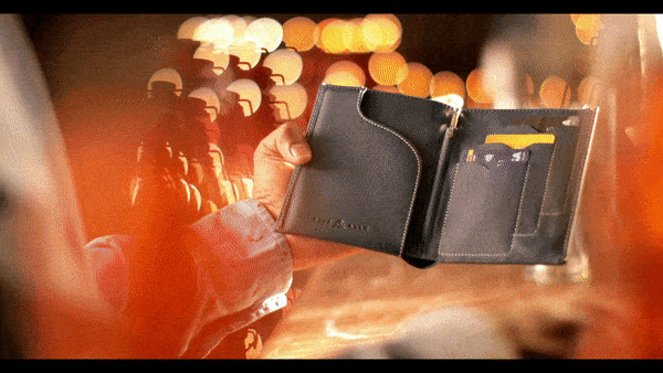 Voyager Wallet Fits Passport and Boarding Pass Gif-min