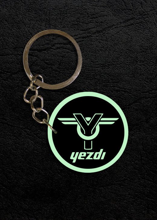 Yezdi new logo stickers in custom colors and sizes